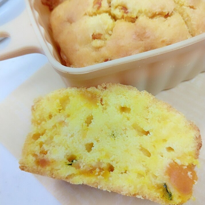 簡単!かぼちゃとクリームチーズのパウンドケーキ♪
